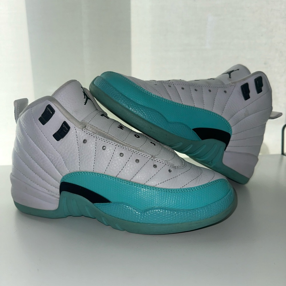 Jordan 12s Sneakers in White and Teal